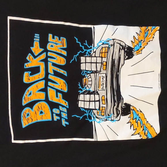 Riot Society, size Small black Back to the Future short sleeve t-shirt - Picture 2 of 4